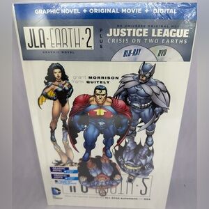 JLA: EARTH 2 Graphic Novel, NEW EDITION, Blu-Ray / DVD